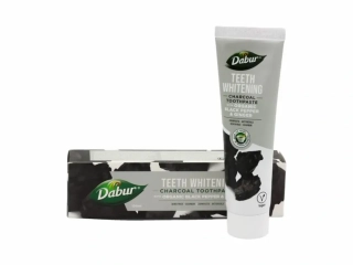 Zubní pasta bělicí s Aktivním uhlím, pepřem a zázvorem, Dabur