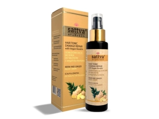 SATTVA Ájurvédské vlasové tonikum s keratinem Neem & Zázvor
