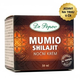 Dr. Popov Mumio (Shilajit) výživný noční krém, 50 ml
