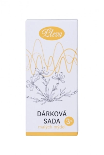 PLEVA Dárková sada 3 malých mýdel