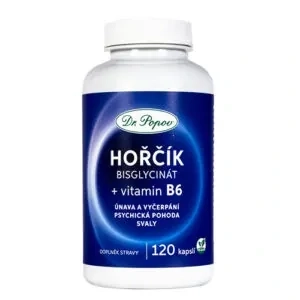 Dr. Popov Hořčík Mg + vitamin B6, 120 kps.