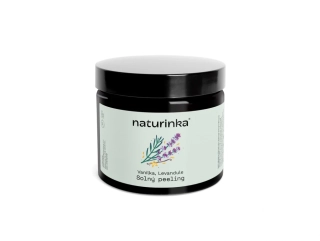 NATURINKA Solný tělový peeling Vanilka / levandule, 120ml