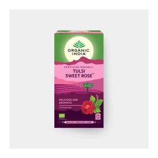 Organic India Tulsi sladká růže, 25 sáčky 